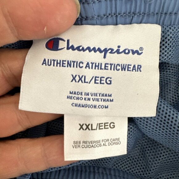 Champion Men's XXL Nylon Zip Pockets Shorts Blue Jazz Inseam 7.75" NWT - Picture 7 of 11